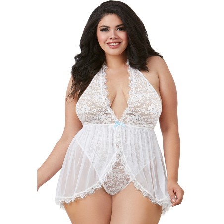 Body string blanc en dentelle de votre fournisseur en dropshipping