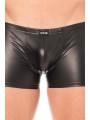 Fournisseur dropshipping boxer noir en simili cuir dans un tissu souple et confortable