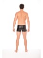 Fournisseur dropshipping boxer noir en simili cuir dans un tissu souple et confortable