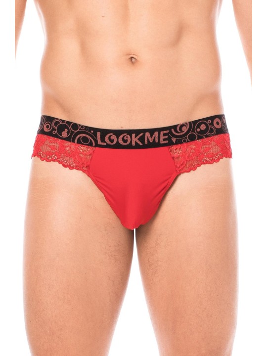 Fournisseur dropshipping string rouge en  dentelle douce et délicate pour homme