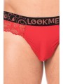 Fournisseur dropshipping string rouge en  dentelle douce et délicate pour homme