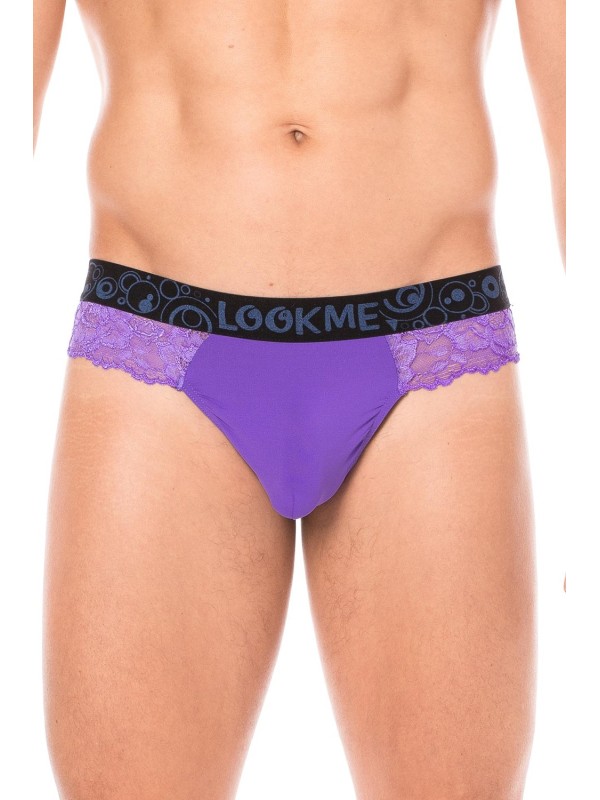 Fournisseur dropshipping string violet dentelle douce et délicate pour homme