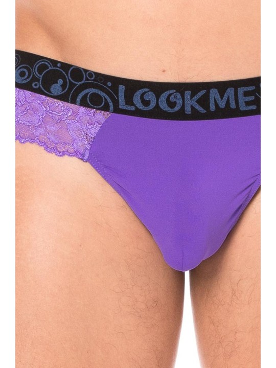 Fournisseur dropshipping string violet dentelle douce et délicate pour homme