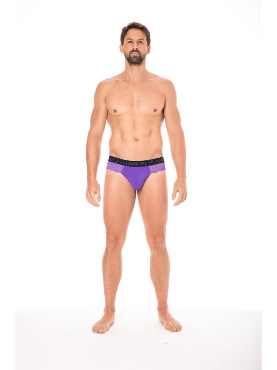 Fournisseur dropshipping string violet dentelle douce et délicate pour homme