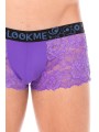 Fournisseur dropshipping boxer violet en fine dentelle florale douce et délicate