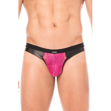 Fournisseur dropshipping jock dentelle magenta très sensuel pour homme