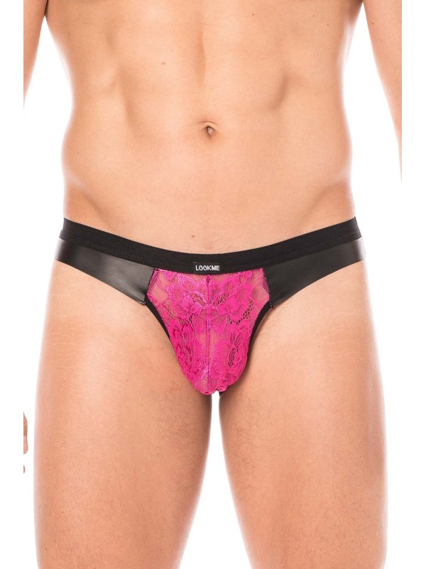 Fournisseur dropshipping jock dentelle magenta très sensuel pour homme