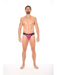 Fournisseur dropshipping jock dentelle magenta très sensuel pour homme