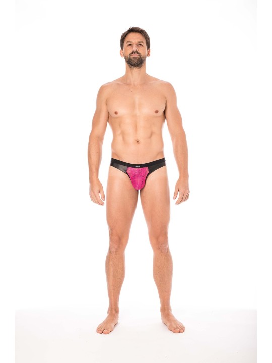 Fournisseur dropshipping jock dentelle magenta très sensuel pour homme