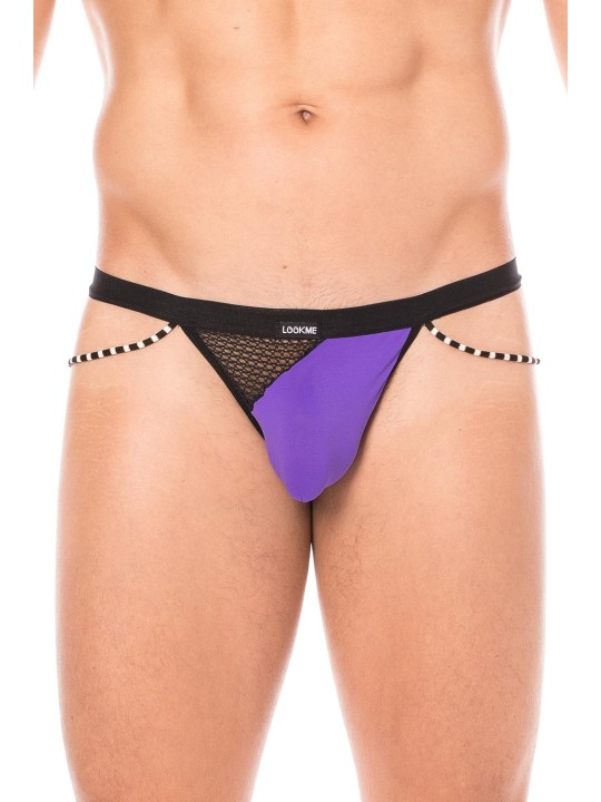 Fournisseur dropshipping string violet opaque et filet avec cordelette design