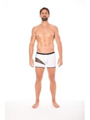 Fournisseur dropshipping boxer blanc sexy homme où se partage opacité, filet et cordelette