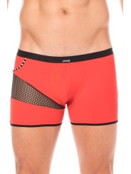 Fournisseur dropshipping boxer rouge sexy homme où se partage opacité, filet et cordelette