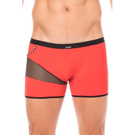 Fournisseur dropshipping boxer rouge sexy homme où se partage opacité, filet et cordelette