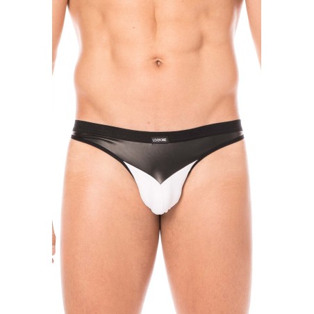 Fournisseur dropshipping jock blanc avec tissu opaque confortable et simili cuir.