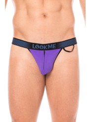 Fournisseur dropshipping slip violet  homme échancré avec fermeture éclair, tissu confortable