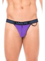 Fournisseur dropshipping slip violet  homme échancré avec fermeture éclair, tissu confortable