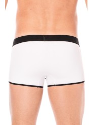 Fournisseur dropshipping Mini Pants blanc avec ceinture élastique et fermeture éclair pour homme