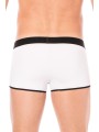 Fournisseur dropshipping Mini Pants blanc avec ceinture élastique et fermeture éclair pour homme