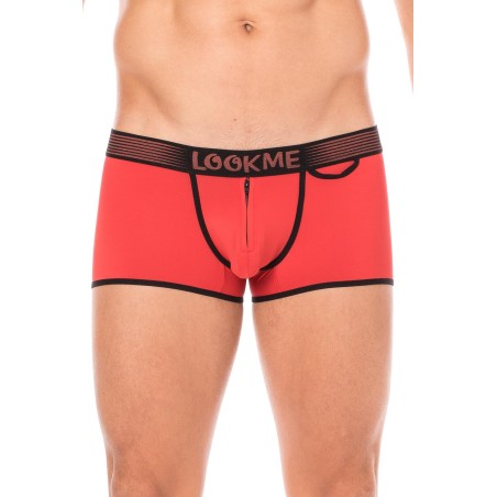 Fournisseur dropshipping Mini Pants rouge avec ceinture élastique et fermeture éclair pour homme