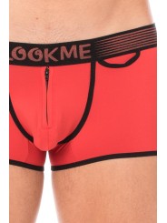 Fournisseur dropshipping Mini Pants rouge avec ceinture élastique et fermeture éclair pour homme