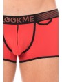 Fournisseur dropshipping Mini Pants rouge avec ceinture élastique et fermeture éclair pour homme