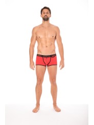 Fournisseur dropshipping Mini Pants rouge avec ceinture élastique et fermeture éclair pour homme