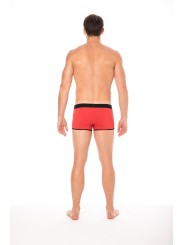 Fournisseur dropshipping Mini Pants rouge avec ceinture élastique et fermeture éclair pour homme