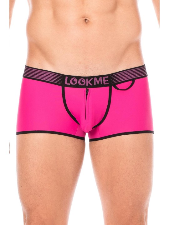 Fournisseur dropshipping Mini Pants magenta avec ceinture élastique et fermeture éclair pour homme