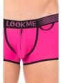 Fournisseur dropshipping Mini Pants magenta avec ceinture élastique et fermeture éclair pour homme