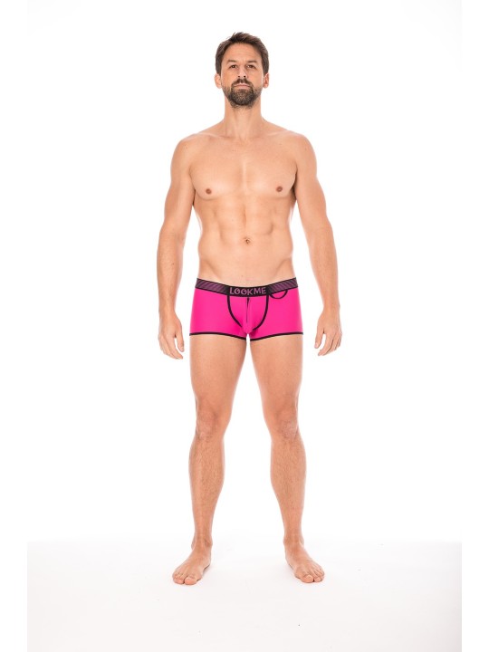 Fournisseur dropshipping Mini Pants magenta avec ceinture élastique et fermeture éclair pour homme