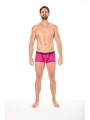 Fournisseur dropshipping Mini Pants magenta avec ceinture élastique et fermeture éclair pour homme