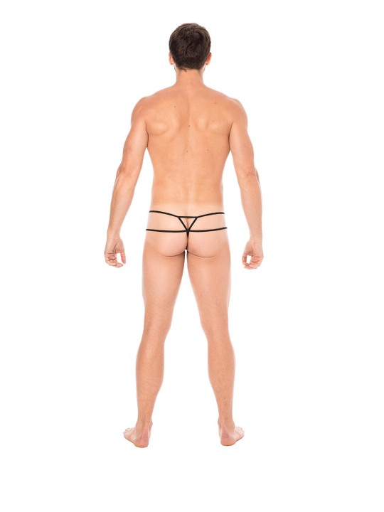 Fournisseur dropshipping Mini String sexy blanc pour homme avec poche en forme de goutte