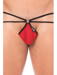 Fournisseur dropshipping Mini String sexy rouge pour homme avec poche en forme de goutte