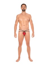 Fournisseur dropshipping Mini String sexy rouge pour homme avec poche en forme de goutte