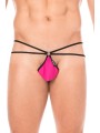 Fournisseur dropshipping Mini String sexy magenta pour homme avec poche en forme de goutte