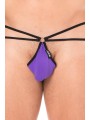 Fournisseur dropshipping Mini String sexy violet  pour homme avec poche en forme de goutte