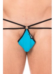 Fournisseur dropshipping Mini String sexy bleu  pour homme avec poche en forme de goutte