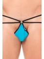 Fournisseur dropshipping Mini String sexy bleu  pour homme avec poche en forme de goutte