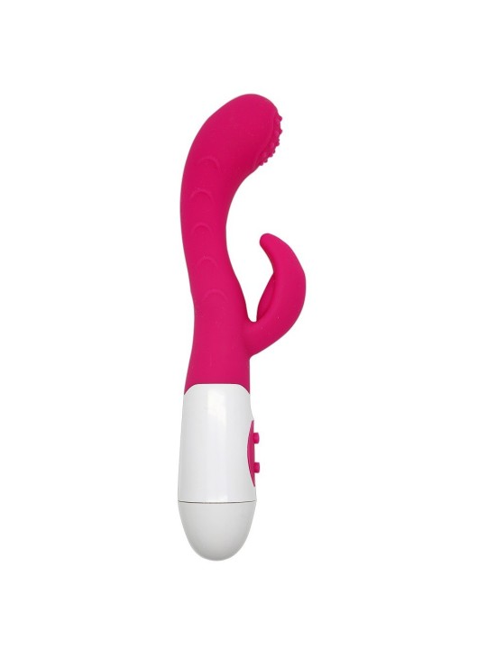 Fournisseur en dropshipping en vibromasseur rabbit rose avec 30 modes de vibration et avec picots.