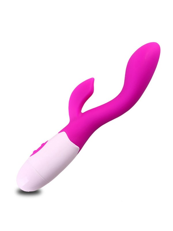 Fournisseur en dropshipping en vibromasseur rabbit rose 30 modes de vibration avec ergot tête plate.