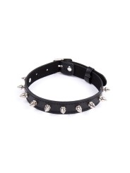 Votre distributeur BDSM en dropshipping, vous propose ce collier fétichiste noir avec picots .