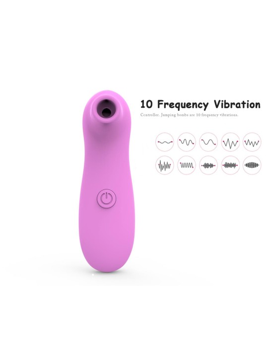 Dreamy Toys vous distributeur dropshipping avec ce Vibromasseur rose de poche avec 10 modes de succion