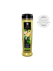 Fournisseur Shunga : huile massage bio thé vert aphrodisiaque