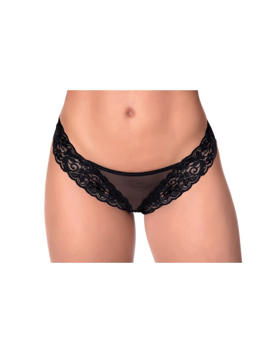 String sensuelle en dentelle et fine résille assorti de la marque Mapalé de chez votre distributeur CL.DIFFUSION