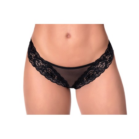 String sensuelle en dentelle et fine résille assorti de la marque Mapalé de chez votre distributeur CL.DIFFUSION