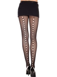 Votre distributeur en bas et collants sexys de la marque Music Leg, vous propose ce collant noir en fine résille.