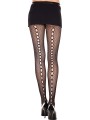 Votre distributeur en bas et collants sexys de la marque Music Leg, vous propose ce collant noir en fine résille.