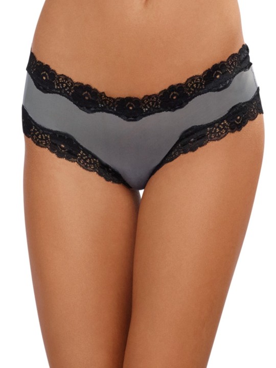 Grossiste Dreamgirl : Tanga gris ajouré