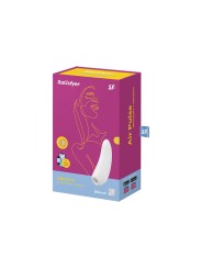 Grossiste satisfayer stimulateur clitoris blanc Curvy 1+