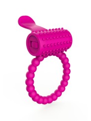 Votre grossiste Dreammy Toys, anneau pénien fuschia vibrant avec langue picots en dropshipping